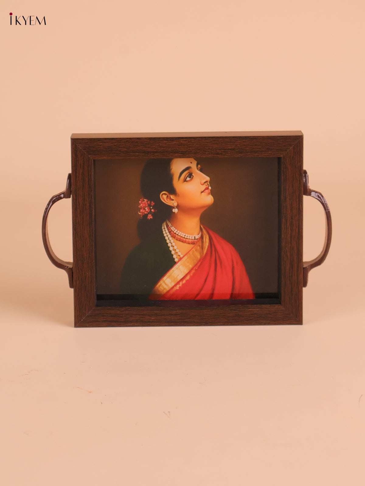 Indian Women Printed Tray(8x5.5)