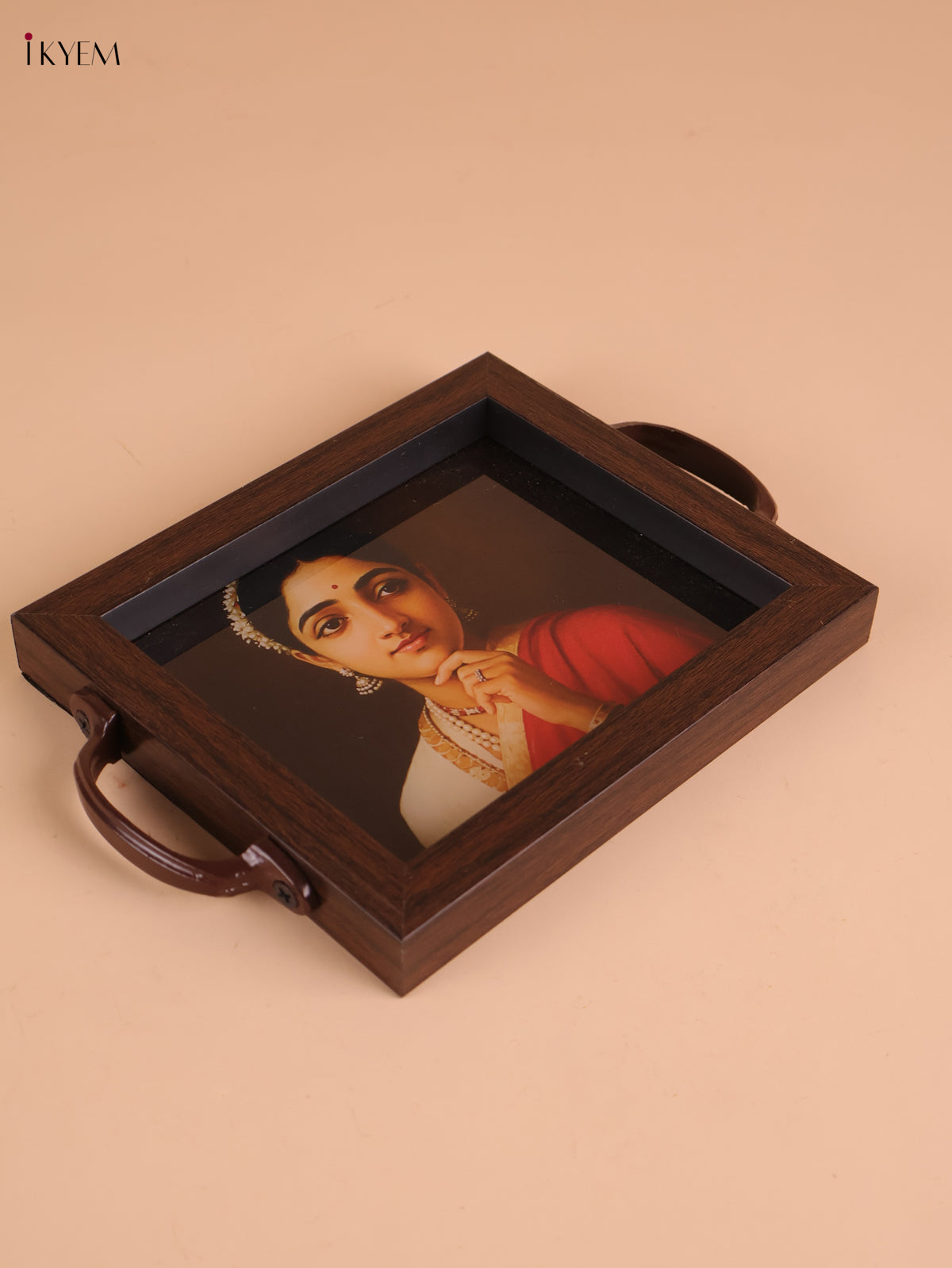 Indian Women Printed Tray(8x5.5)
