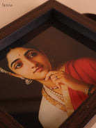 Indian Women Printed Tray(8x5.5)