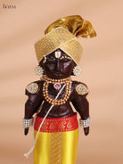 Decorated Couple Marapachi Doll Set- 9 inch-KEI29150
