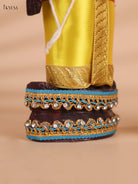 Decorated Couple Marapachi Doll Set- 9 inch-KEI29150