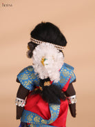 Decorated Couple Marapachi Doll Set- 9 inch-KEI29150