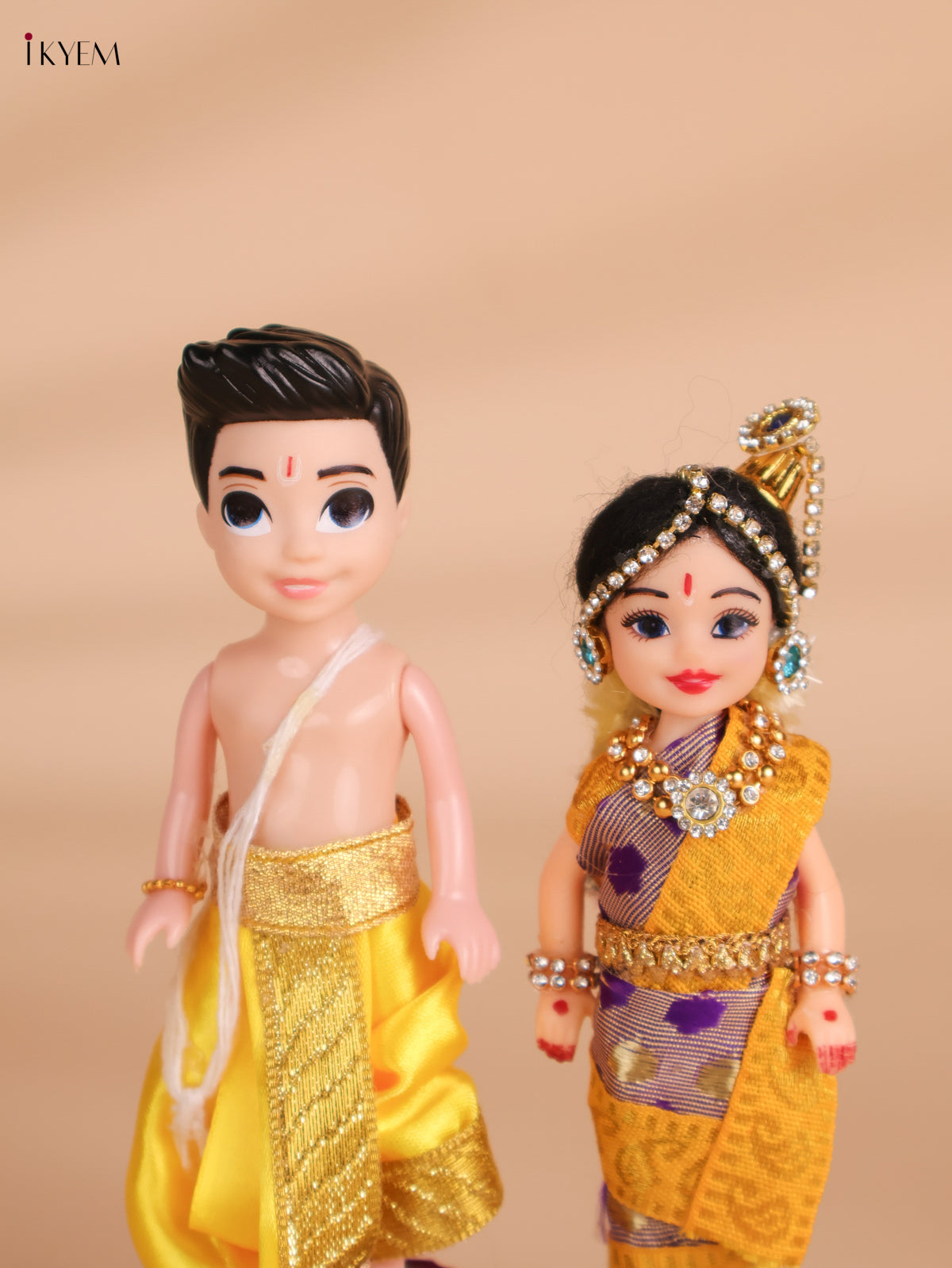 Iyer Couple - Golu Display Doll - 7 Inch-KEI29171