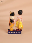 Iyer Couple - Golu Display Doll - 7 Inch-KEI29171
