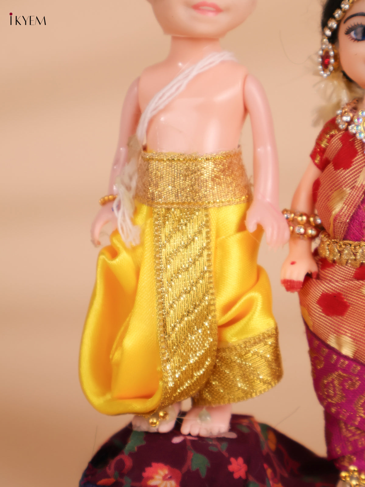 Iyer Couple - Golu Display Doll - 7 Inch-KEI29172