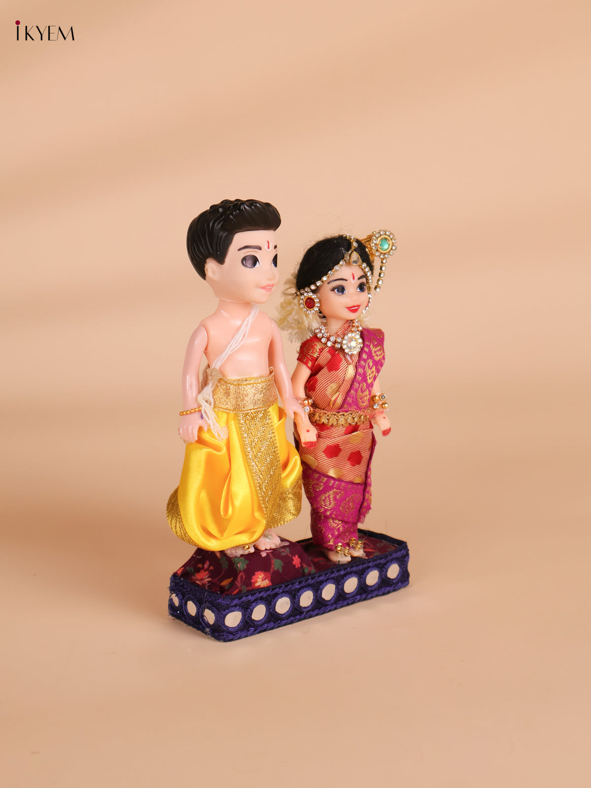 Iyer Couple - Golu Display Doll - 7 Inch-KEI29172