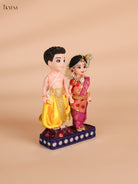 Iyer Couple - Golu Display Doll - 7 Inch-KEI29172