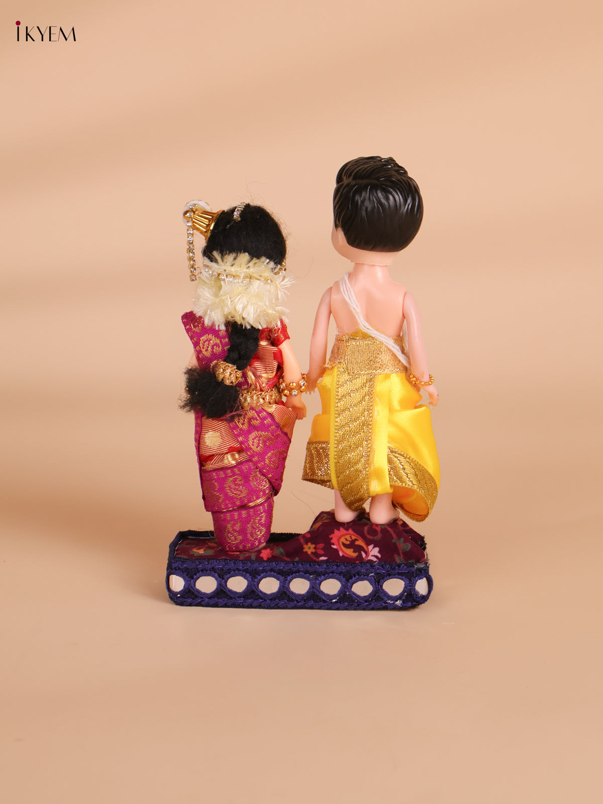Iyer Couple - Golu Display Doll - 7 Inch-KEI29172
