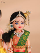 Iyer Couple - Golu Display Doll - 7 Inch-KEI29177