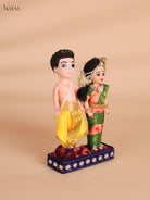 Iyer Couple - Golu Display Doll - 7 Inch-KEI29177