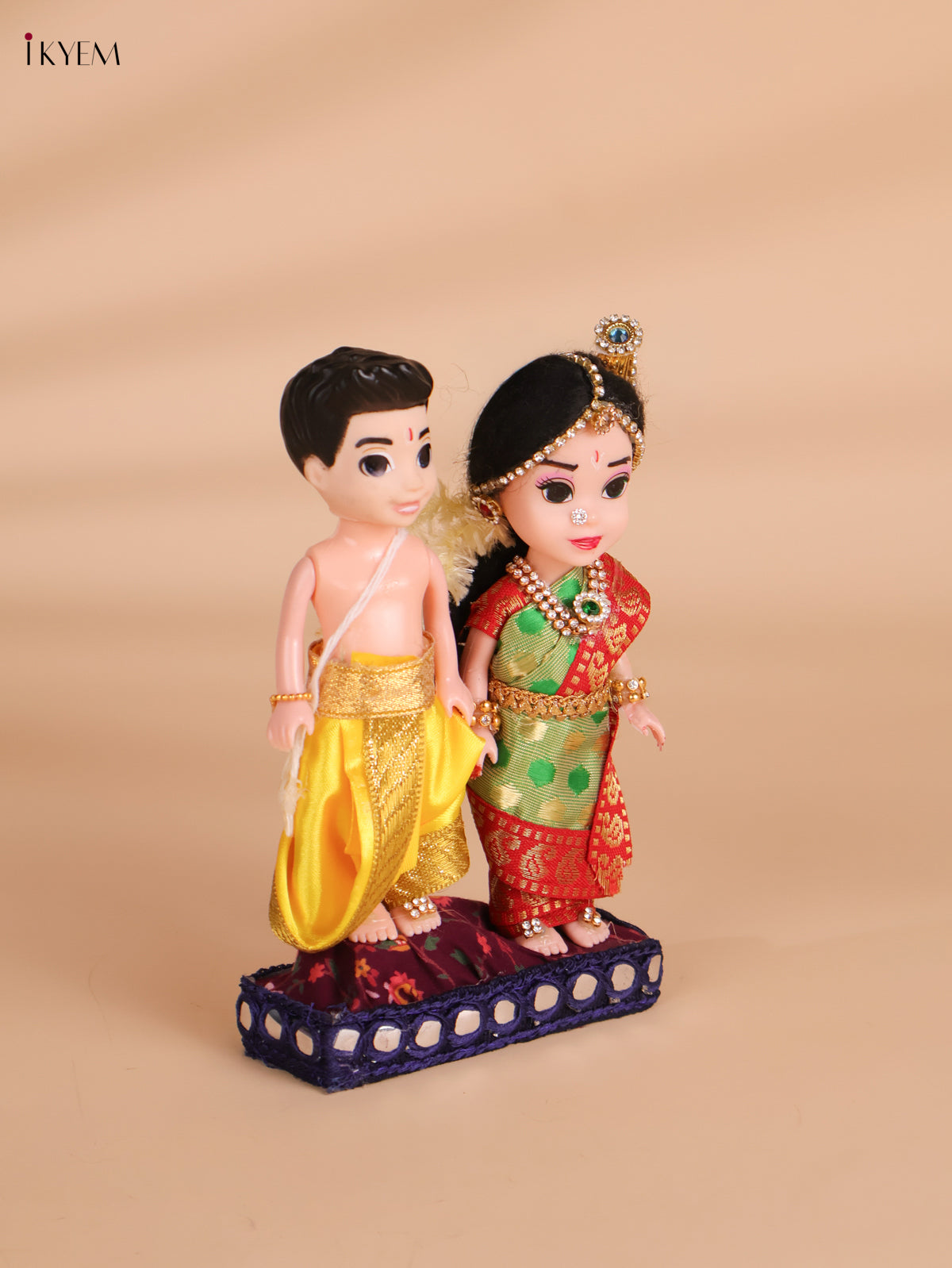 Iyer Couple - Golu Display Doll - 7 Inch-KEI29179