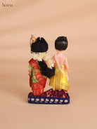 Iyer Couple - Golu Display Doll - 7 Inch-KEI29179