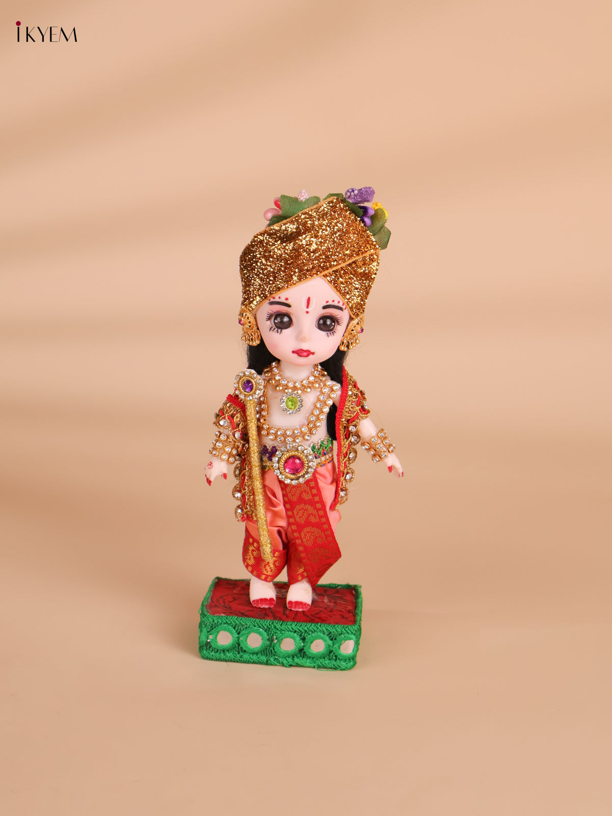 Decorated Krishna Doll-8 inch-KEI29197