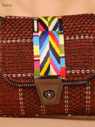 Printed sling bag - Maroon