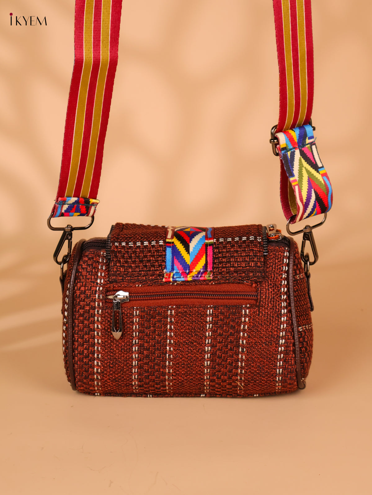 Printed sling bag - Maroon