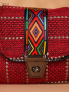 Printed sling bag - Red