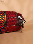 Printed sling bag - Red