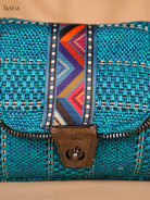 Printed sling bag - Blue