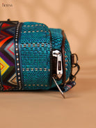 Printed sling bag - Blue