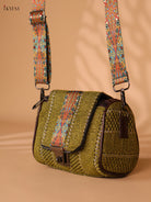 Printed sling bag - Green