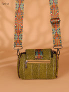 Printed sling bag - Green