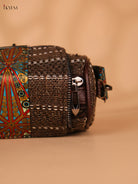 Printed sling bag -Brown