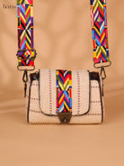 Printed sling bag - Cream