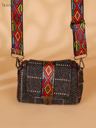 Printed sling bag - Gray