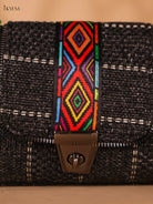 Printed sling bag - Gray