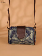 Printed Sling Bag -Blue
