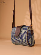 Printed Sling Bag -Blue