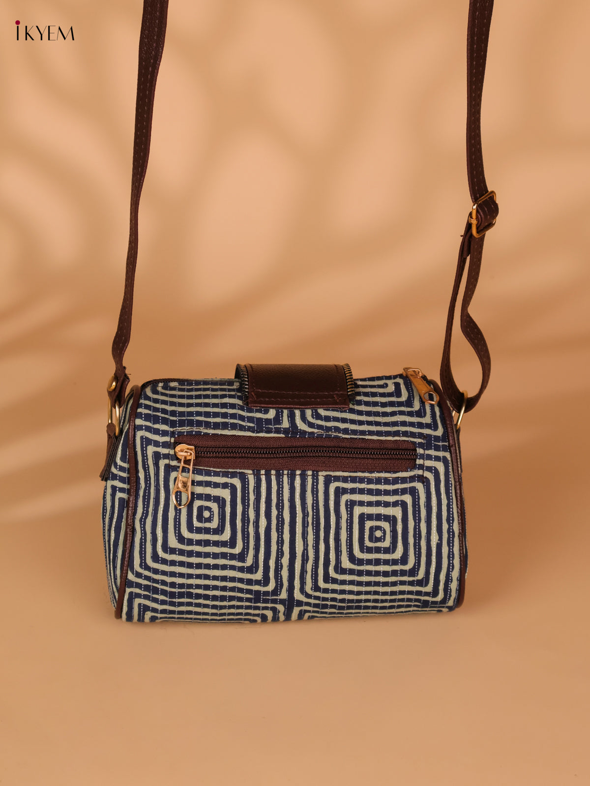 Printed Sling Bag -Blue