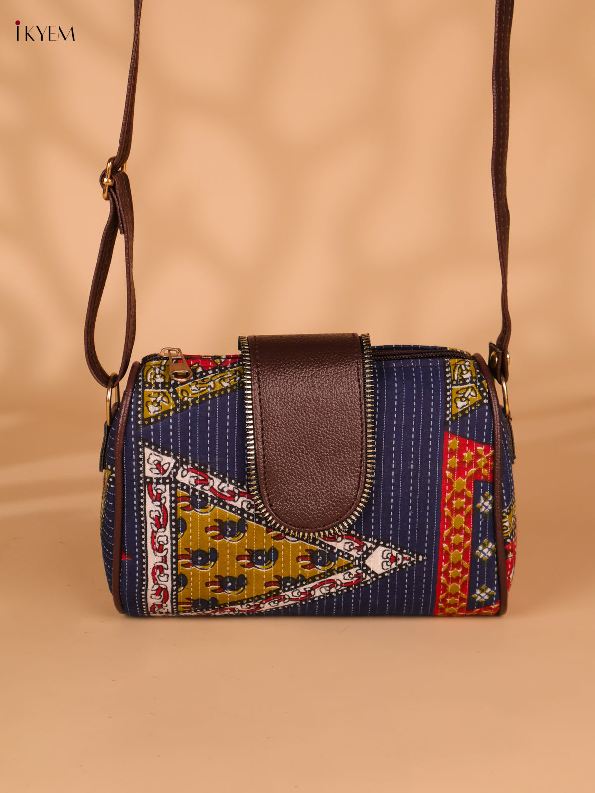 Printed Sling Bag Blue -Red