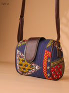 Printed Sling Bag Blue -Red