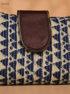 Printed Sling Bag -Blue & cream