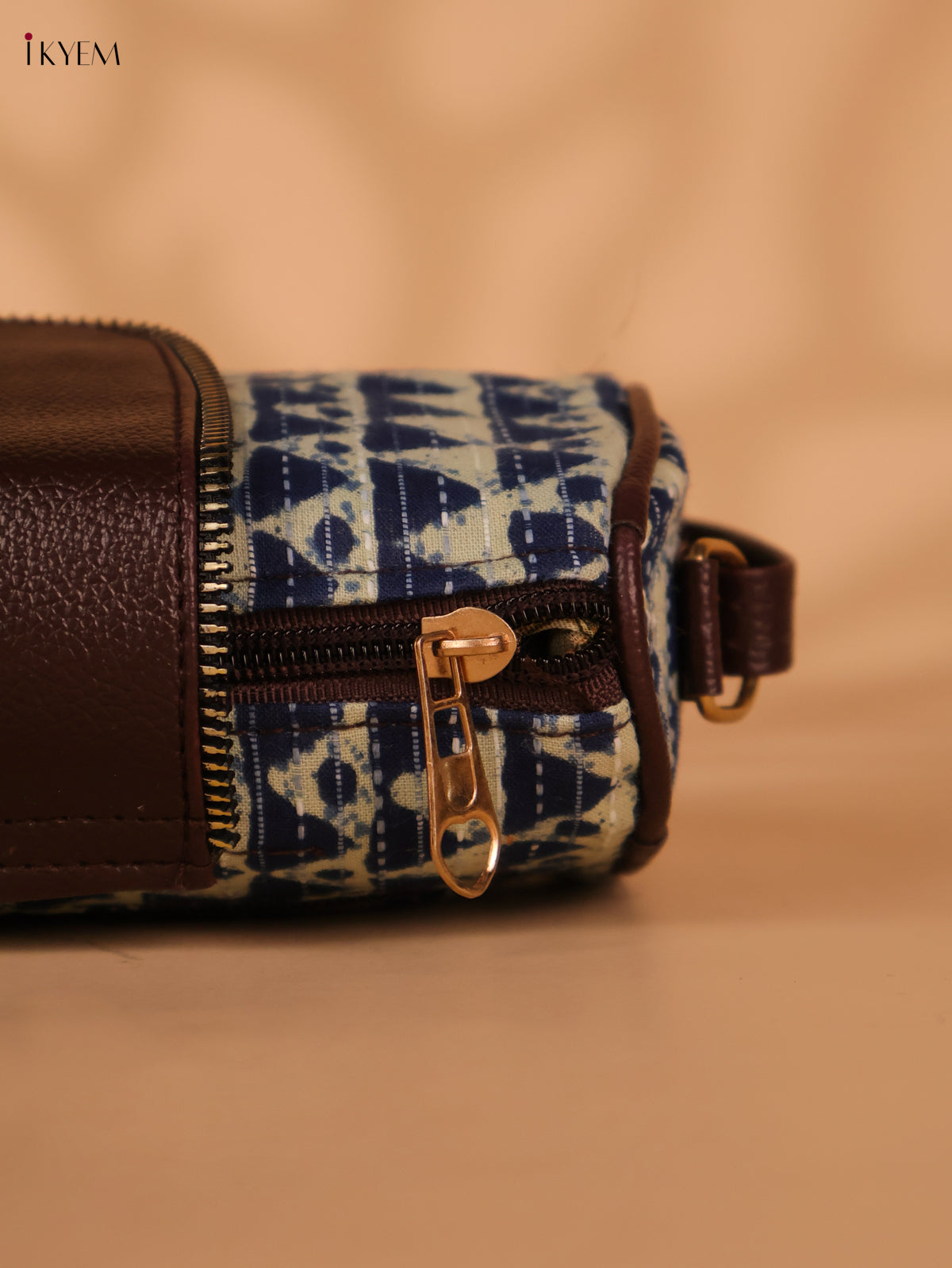 Printed Sling Bag -Blue & cream