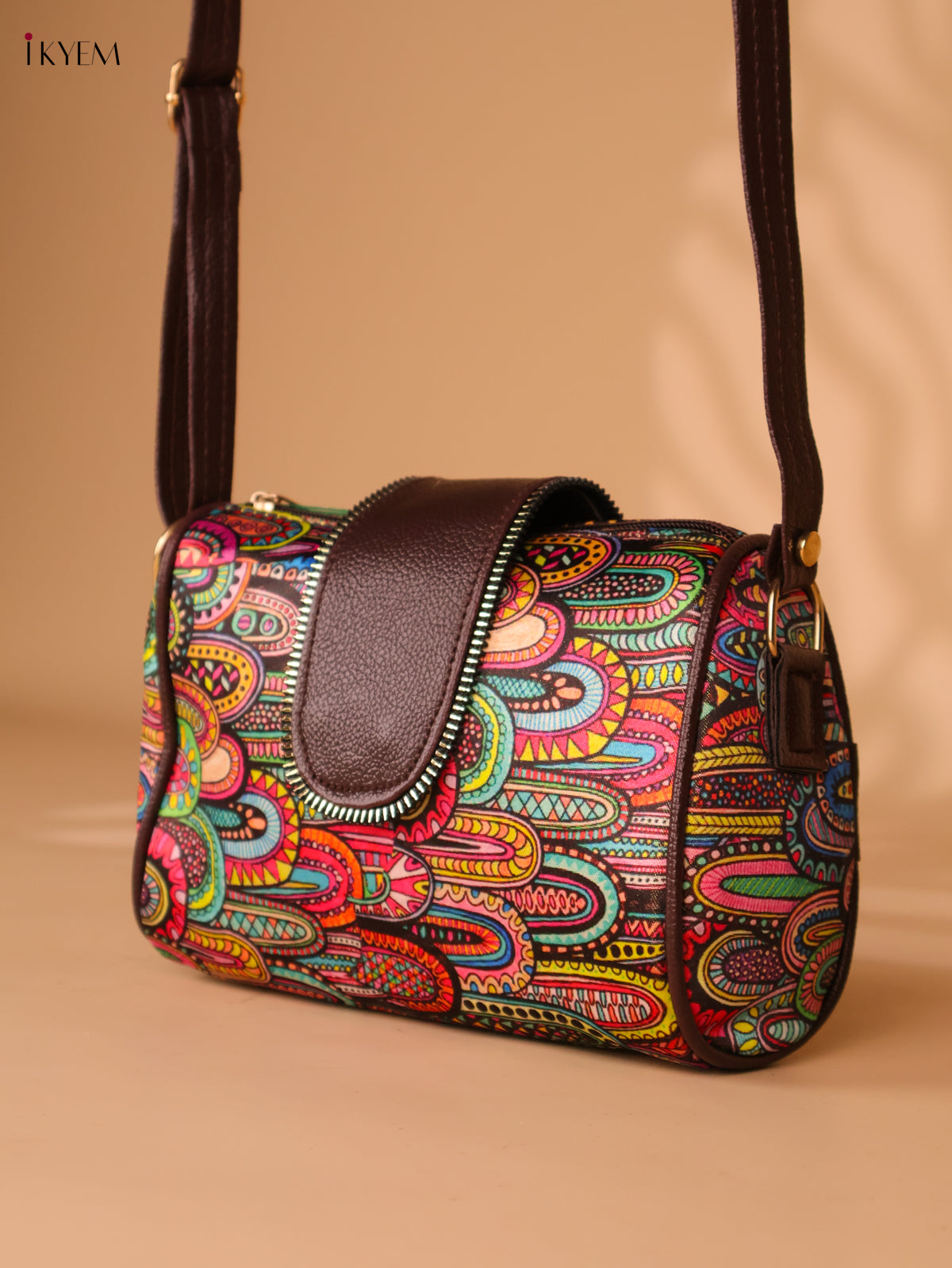 Printed Sling Bag -Multi colour