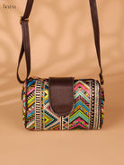 Printed Sling Bag -Multi colour