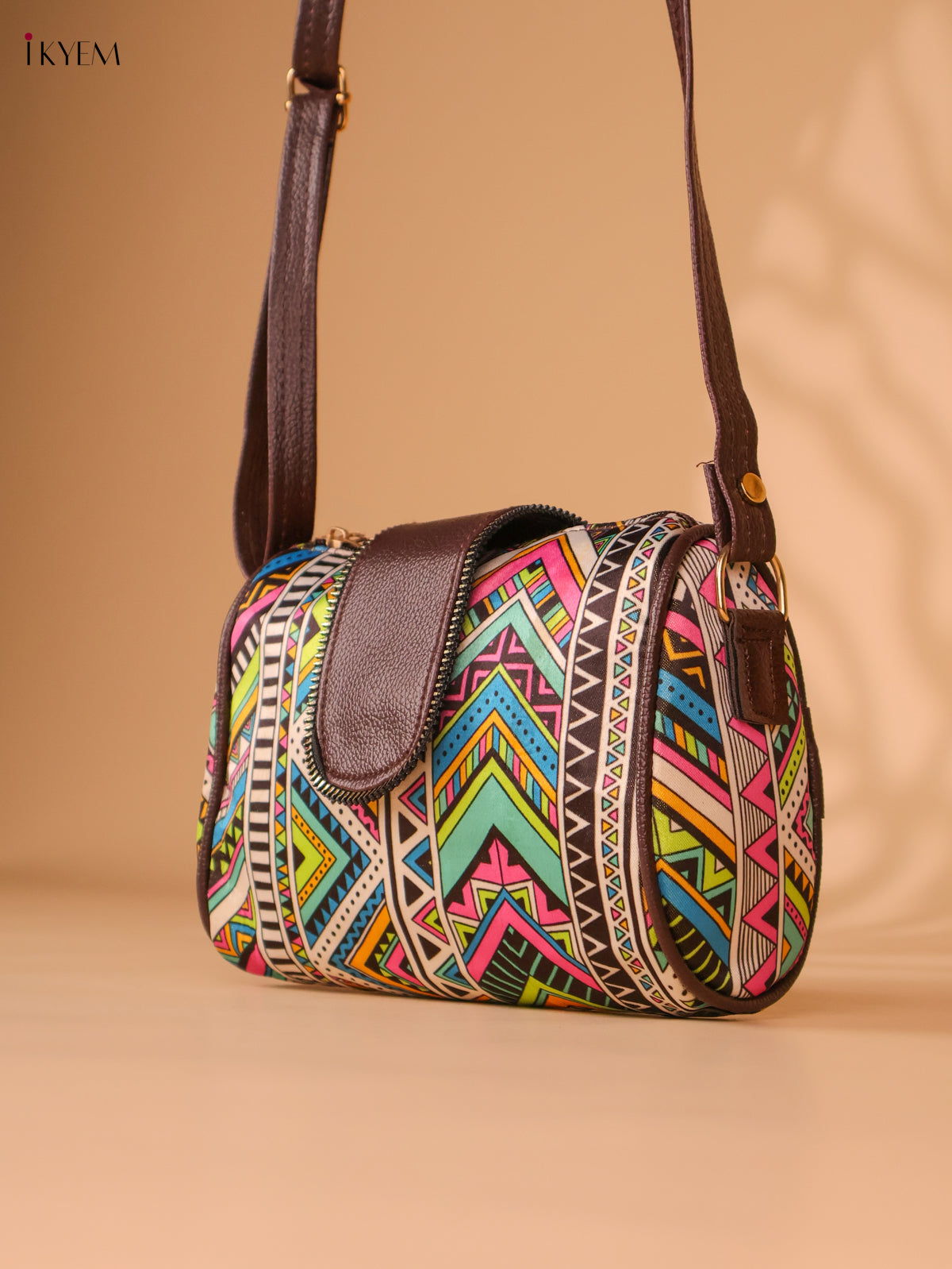 Printed Sling Bag -Multi colour