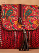 Printed Sling Bag-Red colour