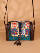 Printed Sling Bag-Blue colour