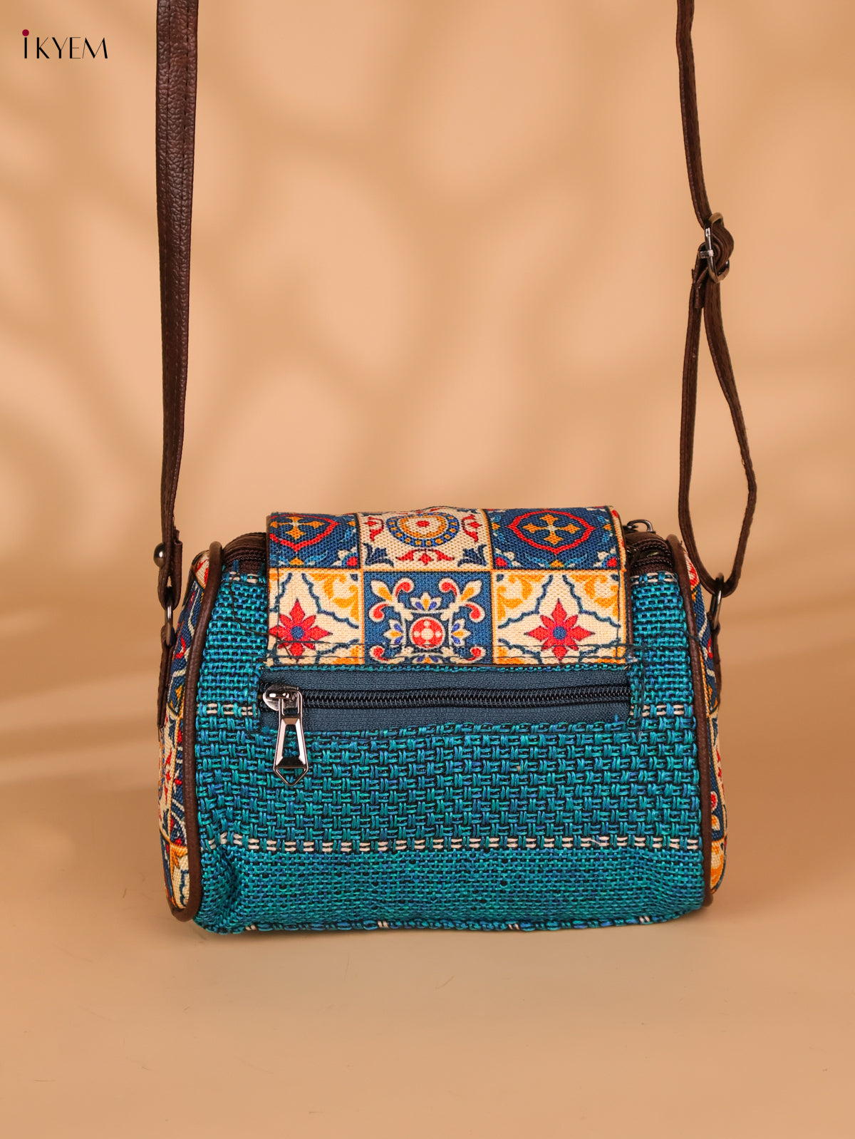 Printed Sling Bag-Blue colour