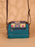 Printed Sling Bag-Blue colour