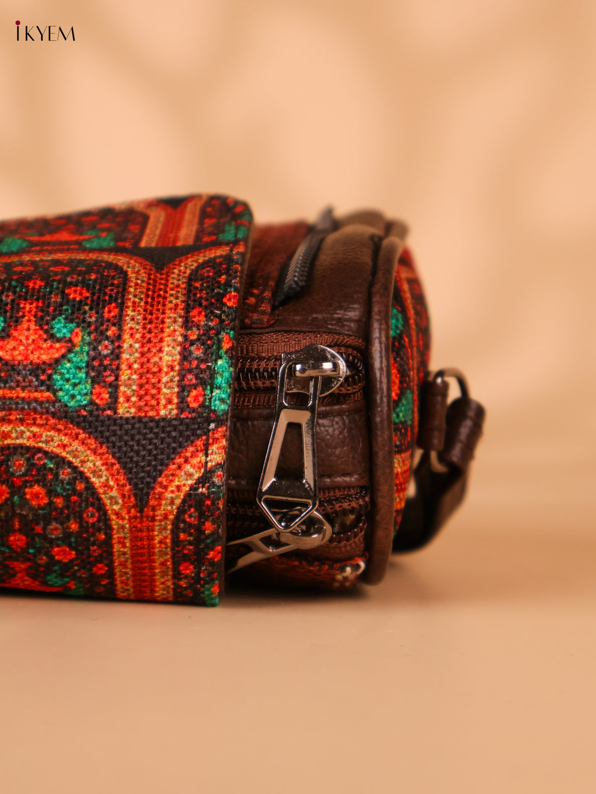 Printed Sling Bag-Maroon colour