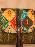 Printed Sling Bag-Green colour