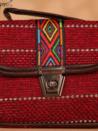 Printed sling bag - Red