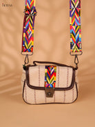 Printed sling bag - Cream