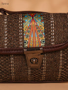 Printed sling bag - Brown