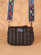Printed sling bag - Black