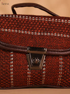 Printed sling bag - Maroon